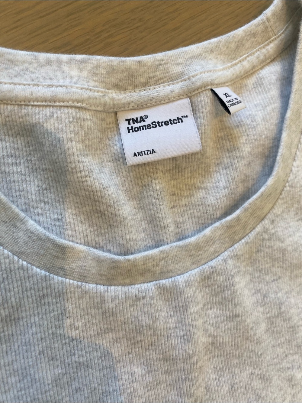Aritzia TNA HomeStretch™ Light Heather Gray Top